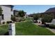 A serene park area in the neighborhood with lush landscaping and seating at 756 Sleeping City Ave, Henderson, NV 89015