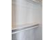 A standard closet setup with shelving and rod at 7575 Coley Ave, Las Vegas, NV 89117