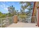 Outdoor balcony with white metal railing offering mountain views at 912 Santa Ynez Ave, Henderson, NV 89002