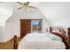 Bedroom with shuttered windows and wood floors at 912 Santa Ynez Ave, Henderson, NV 89002