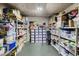 Basement storage room with organized shelving, providing ample space at 912 Santa Ynez Ave, Henderson, NV 89002