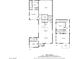 Detailed floor plan showing the layout of a two-story home, including bedroom, kitchen, and garage dimensions at 1000 E Sunset Rd, Henderson, NV 89011