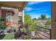 Cozy outdoor space featuring lush greenery and comfortable seating at 1000 E Sunset Rd, Henderson, NV 89011