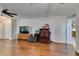 Open living room features wood floors and natural light at 1048 Painted Daisy Ave, Henderson, NV 89074