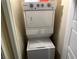Efficient stacked washer and dryer units provide space-saving laundry solutions at 11257 Rainbow Peak Ave # 201, Las Vegas, NV 89135