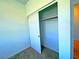 Bedroom closet featuring sliding doors, a clothes rod, and shelving for storage needs at 20 Barbara Ln # 47, Las Vegas, NV 89183