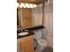 Modern bathroom with granite countertop, sink, toilet, and shower at 220 E Flamingo Rd # 104, Las Vegas, NV 89169