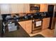 Modern kitchen with stainless steel appliances and ample counter space at 220 E Flamingo Rd # 104, Las Vegas, NV 89169