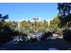 View from property overlooking a parking lot with the city in the distance at 220 E Flamingo Rd # 104, Las Vegas, NV 89169