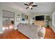 Spacious living area showcasing hardwood floors and contemporary decor at 2512 Desert Glen Dr, Las Vegas, NV 89134