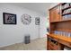 Cozy office features built in shelving and storage at 2512 Desert Glen Dr, Las Vegas, NV 89134