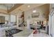 Spacious kitchen with breakfast bar, stainless appliances, granite countertops, and ample cabinets at 2714 Cricket Hollow Ct, Henderson, NV 89074