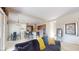 Open floor plan showcases living room connected to the kitchen and dining area at 3425 Fledgling Dr, North Las Vegas, NV 89084
