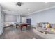 Well lit game room featuring a pool table, projector and comfy sectional sofa at 44 Tamarron Cliffs St, Las Vegas, NV 89148
