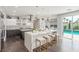 Gourmet kitchen featuring a large center island, modern appliances, and sleek cabinetry at 44 Tamarron Cliffs St, Las Vegas, NV 89148