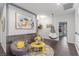 Bright loft with stylish decor, a swing chair, and hardwood floors at 44 Tamarron Cliffs St, Las Vegas, NV 89148