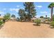 Large backyard featuring mature landscaping and plenty of room for outdoor activities at 5705 Sovereign Way, Las Vegas, NV 89130