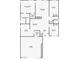 Detailed floor plan showcasing the layout of the home, including the kitchen, bedrooms, and living areas at 6222 Eliza Ln, North Las Vegas, NV 89031
