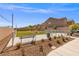 Community backyard featuring artificial turf and landscaping, creating a welcoming green space for residents at 6270 Blood Lily Ave, Las Vegas, NV 89122