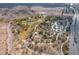 Aerial view of the community park with walking trails and playground at 7125 Mountain Den Ave, Las Vegas, NV 89179
