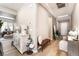 Bright entryway featuring light wood floors and stylish decor at 715 Drammatico Pl, Henderson, NV 89011