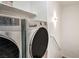Laundry area featuring modern, front-load washer and dryer at 7450 S Eastern Ave # 2073, Las Vegas, NV 89123