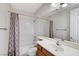 Bathroom featuring a bath tub and shower at 7504 Via Sistina St, Las Vegas, NV 89131