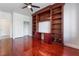 Bedroom featuring a built-in bookshelf and desk area, offering plenty of storage at 7526 Gossamer Wind St, Las Vegas, NV 89139