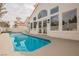 Inviting pool with clear water and direct access to the house at 8140 Bay Harbor Dr, Las Vegas, NV 89128