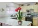 Bright kitchen featuring white countertops and cabinets, and modern appliances at 8929 Marble Dr, Las Vegas, NV 89134