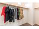 Walk-in closet featuring rod and shelf storage for organized wardrobe space at 9986 Sand Key St, Las Vegas, NV 89178