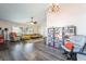 Spacious living room with a cathedral ceiling, perfect for relaxing or entertaining at 1534 Irene Dr, Boulder City, NV 89005