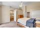 Spacious main bedroom, featuring lots of natural light, an ensuite bathroom and large closets at 1931 Jasper Creek Pl, Las Vegas, NV 89123