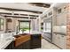 Modern kitchen featuring a large island with seating and high end appliances at 2369 Green Mountain Ct, Las Vegas, NV 89135