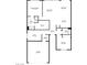 Detailed floor plan showcasing the layout of the property, including the bedrooms, bathrooms, kitchen, living room, and garage at 2538 Capella Star St, Henderson, NV 89044