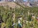 Scenic aerial view of a cozy mountain community surrounded by majestic mountains and lush greenery at 274 Ski Trail Rd, Mount Charleston, NV 89124