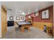 Game room with a pool table, wood-paneled accents, and carpet flooring at 274 Ski Trail Rd, Mount Charleston, NV 89124