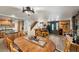Charming dining area showcases a rustic table setting, a warm ambiance, and access to the front entrance at 274 Ski Trail Rd, Mount Charleston, NV 89124