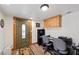 A home office with 2 desks and a patterned rug at 274 Ski Trail Rd, Mount Charleston, NV 89124