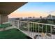 Balcony view overlooking golf course and Las Vegas skyline, highlighting outdoor space at 3111 Bel Air Dr # 12E, Las Vegas, NV 89109