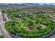 Aerial view of the community park featuring walking paths, green spaces, and recreational areas at 3618 Auckland Castle St, Las Vegas, NV 89135
