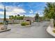 View of the entrance to Chelsea Gardens, featuring an ornate metal gate and stone pillars at 3618 Auckland Castle St, Las Vegas, NV 89135