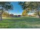 Expansive green lawn in the community park, perfect for picnics or recreation, and a playground for the  at 3618 Auckland Castle St, Las Vegas, NV 89135