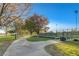Community tennis court surrounded by landscaping at 3618 Auckland Castle St, Las Vegas, NV 89135