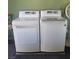 Modern LG washer and dryer set in white, featuring digital displays and accessible front-loading designs at 3708 Calumet Farm Cir, North Las Vegas, NV 89031