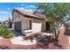 Lovely single-story home boasts terracotta roof, rock landscaping, and a stucco exterior at 4149 Compass Rose Way, Las Vegas, NV 89108