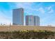 City view from complex showing hotels and casinos on a sunny day at 4200 S Valley View Blvd # 1074, Las Vegas, NV 89103
