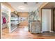 Spacious bathroom with open shelving, modern glass shower, and ample natural light at 4200 Scott Peak Ct, Las Vegas, NV 89129