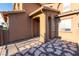 Inviting front porch area with decorative stone pathway leading to the entrance at 4200 Scott Peak Ct, Las Vegas, NV 89129
