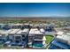 Luxury neighborhood featuring modern homes with pools, patios, desert landscaping, and views of the city at 5429 Succulent Rose Dr, Las Vegas, NV 89135
